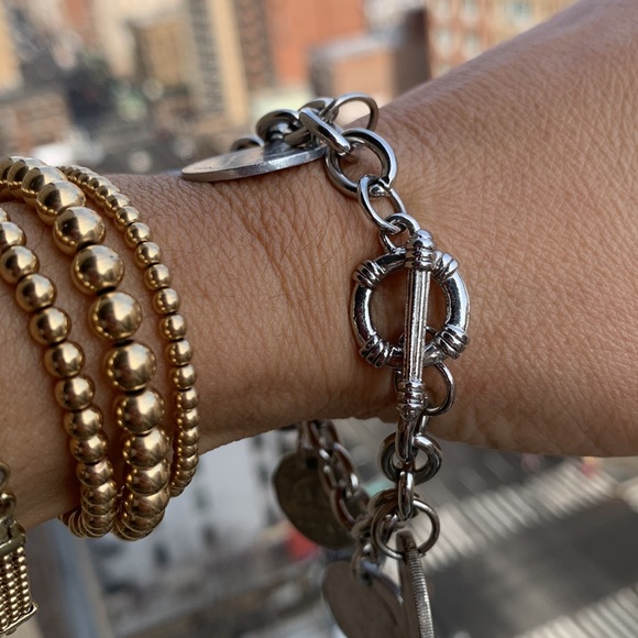 European coins charm bracelet - Picture 5 of 12